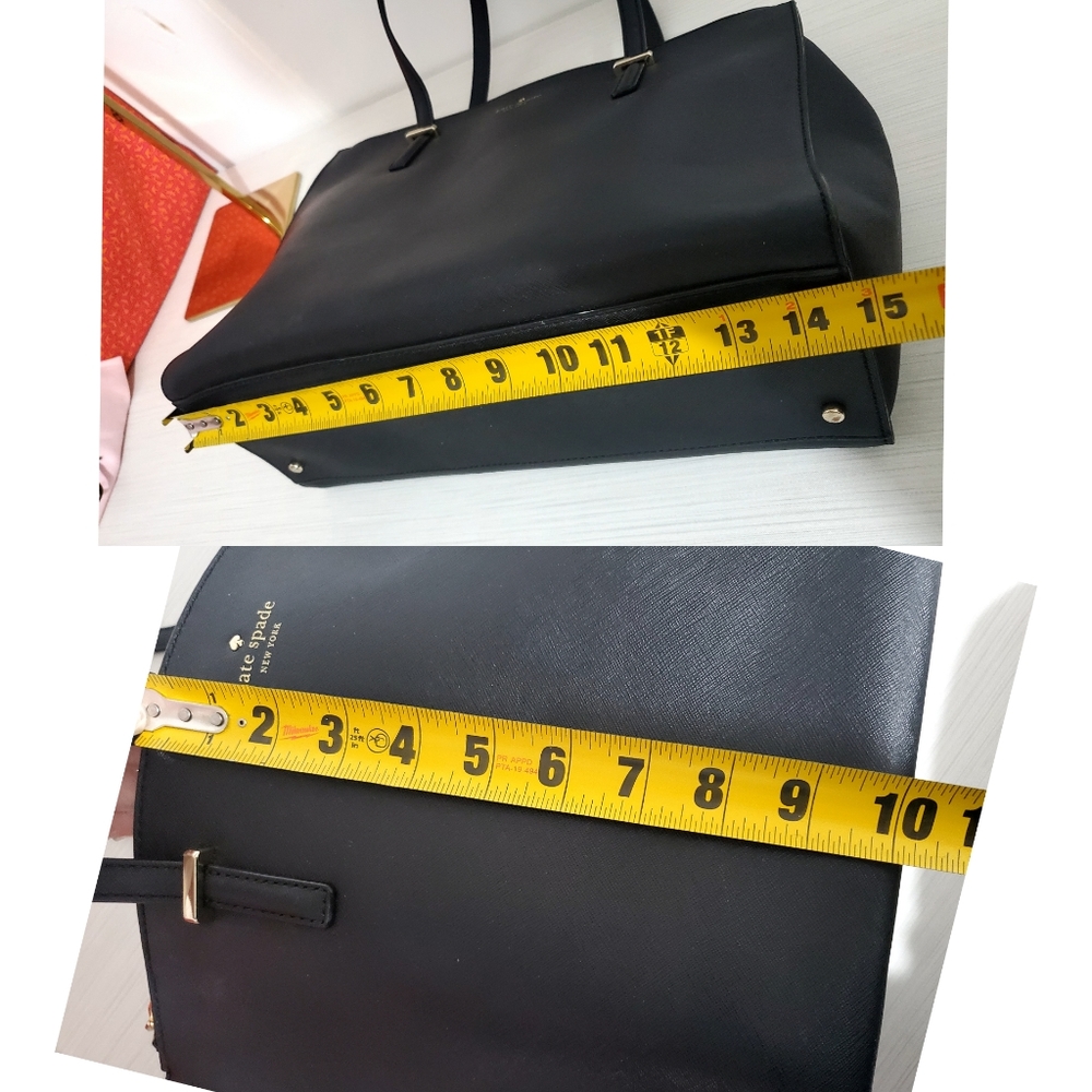 Kate Spade Large Women's Black Saffiano Leather Bag - Picture 10 of 14